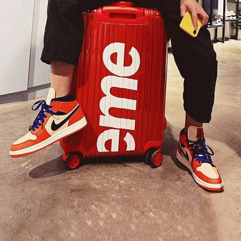 耐克Nike籃球鞋 852542-800白橘扣碎 