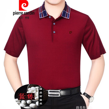 皮爾卡丹（pierrecardin） 短袖 男士T恤 P22174棗紅 