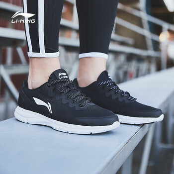 李寧（LI-NING）跑步鞋標(biāo)準(zhǔn)黑/白色-4 