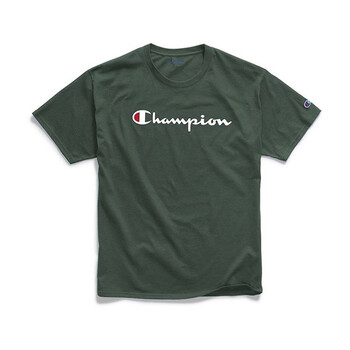 Champion 短袖 男士T恤 綠色 