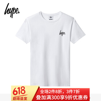 HYPE 短袖 男士T恤 白色 
