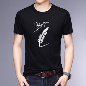 圣捷柏（SENGJERBO SENGEB） 短袖 男士T恤 銀白色 