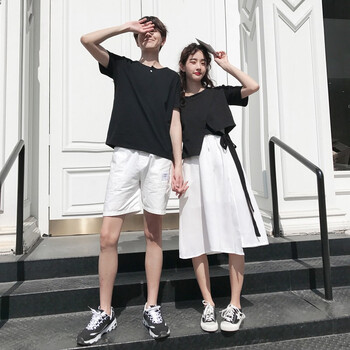 五十八畫 抽繩，紗網(wǎng) 短袖 T恤 女 圓領