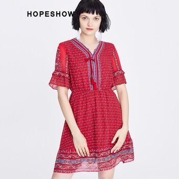 紅袖（hopeshow）  流蘇 連衣裙