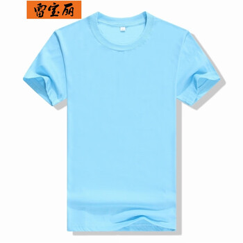 雷寶麗 短袖 男士T恤 220克淺藍(lán) 