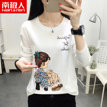 印花長袖襯衫，打造精致小臉