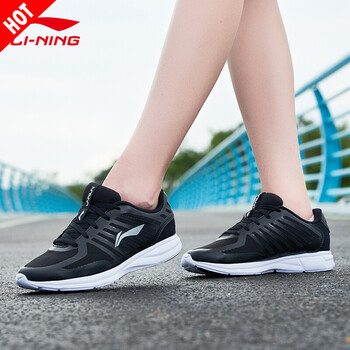 李寧（LI-NING）跑步鞋ARBM004新基礎黑 35