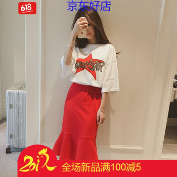 寬松印花短袖，拯救微胖女生