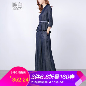 修身高腰闊腿褲，塑造都市女神范