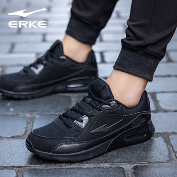 鴻星爾克（ERKE）跑步鞋正黑（網面） 38