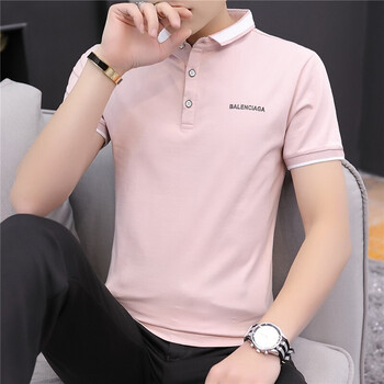 爵森馬公子（JUESENMAGONGZI） 短袖 男士T恤 219 粉色 