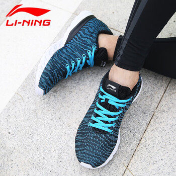 李寧（LI-NING）跑步鞋新基礎(chǔ)黑/亮光藍(lán) 45以上