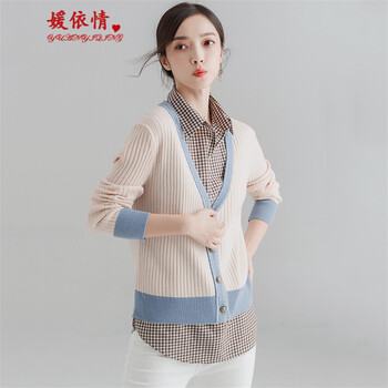 簡(jiǎn)約印花毛衣，微胖女神的福音