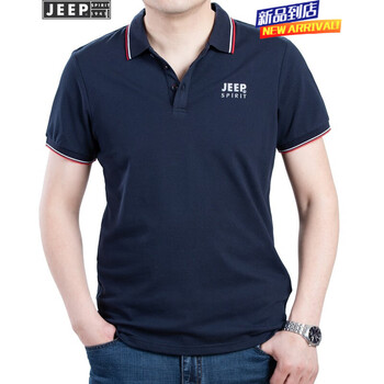 吉普（JEEP） 短袖 男士T恤 PS3961寶藍色 