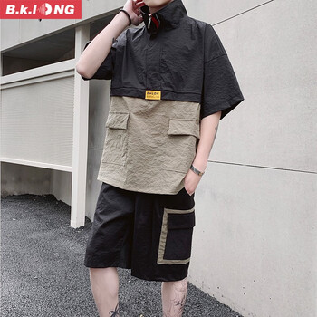 巴克龍（bakelong） 五分袖 男士T恤 黑色 