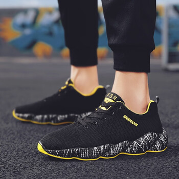 陌森奇諾（MOSGN）男士黑黃 41