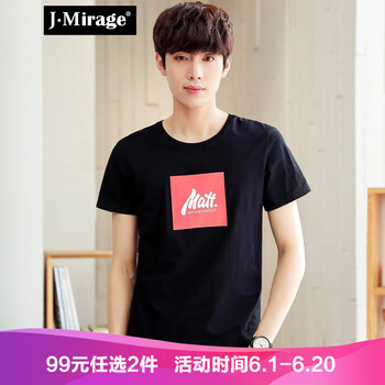 J·Mirage 短袖 男士T恤 902 黑色 
