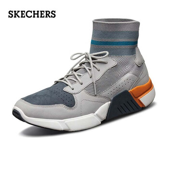 斯凱奇（Skechers）男士灰色/黑色/橘色/GWOR 39.5