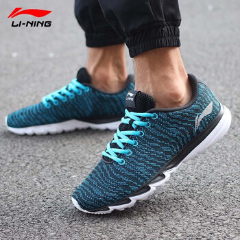 李寧（LI-NING）跑步鞋新基礎(chǔ)黑/亮光藍(lán) 41