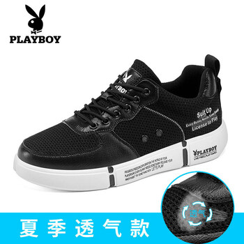 花花公子（PLAYBOY）男士黑色(網(wǎng)面) 44，38，39，40，41，42，43