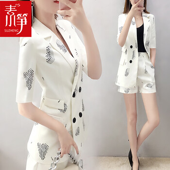 素箏（SUZHENG） 自然腰 闊腿褲 女 短褲 休閑褲