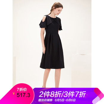 收腰連衣裙，微胖妹子也要美美噠