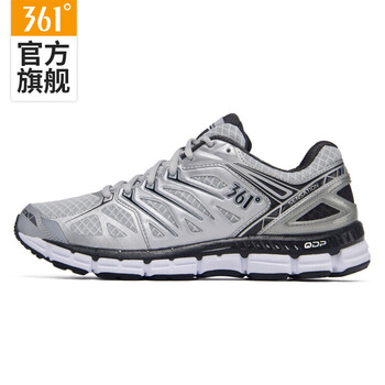 361度跑步鞋淺灰/深灰 44，39.5，39，40.5，40，41.5，42.5，43.5，42