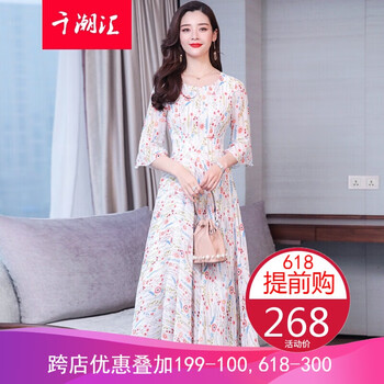 時尚印花裙，微胖妹子的好幫手