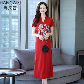 收腰蕾絲裙，微胖妹子的福音