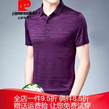 皮爾卡丹（pierrecardin） 短袖 男士T恤 851紫紅色 