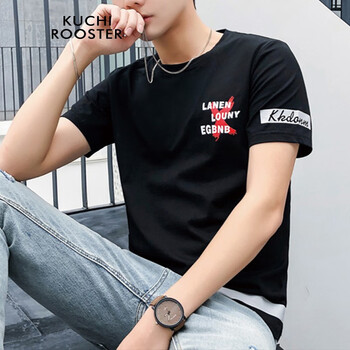 KUCHI ROOSTER 短袖 男士T恤 8066黑色 