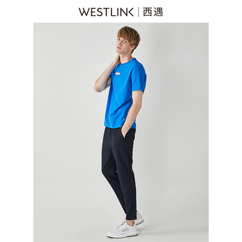 西遇（Westlink） 短袖 男士T恤 藍(lán)色 