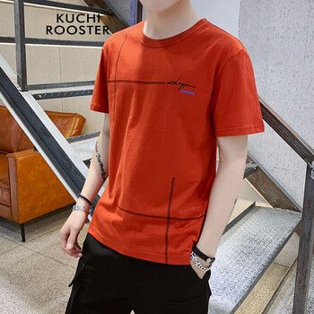 KUCHI ROOSTER 短袖 男士T恤 T7899紅色 
