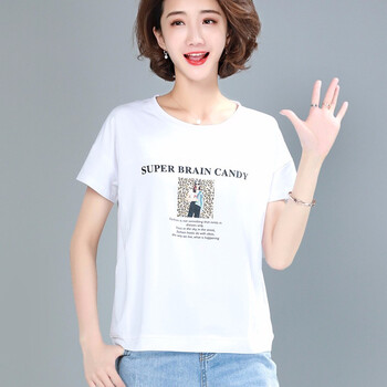 巧桔 扎染 短袖 T恤 女 圓領(lǐng)