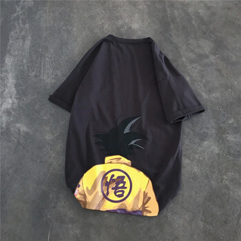 嘉筱 短袖 男士T恤 黑色-悟 