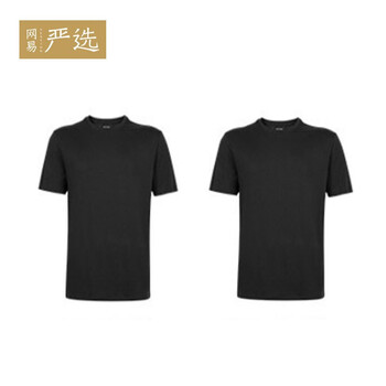 網(wǎng)易嚴(yán)選 短袖 男士T恤 黑+黑 