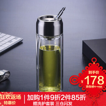 適合商務(wù)人士使用的雙層玻璃水杯