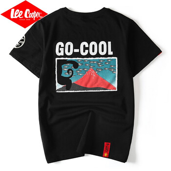 Lee Cooper 短袖 男士T恤 707黑色T恤 