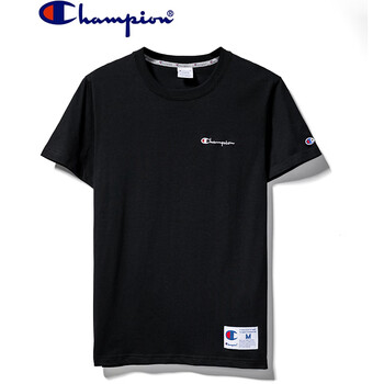 champion 短袖 男士T恤 黑色 