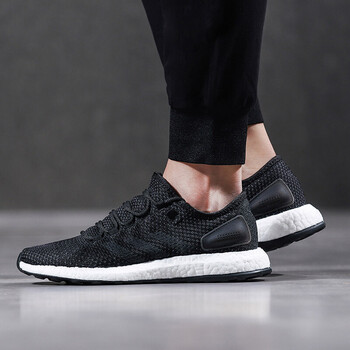 阿迪達(dá)斯（Adidas）跑步鞋CM82381號黑色+碳黑 