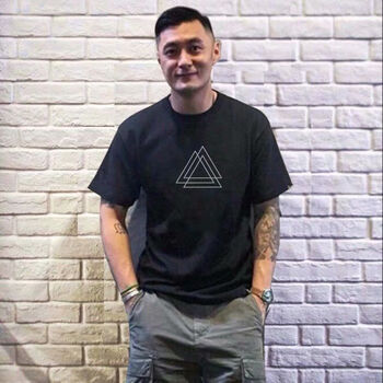 deciuhlae 短袖 男士T恤 余文樂(lè)黑色 