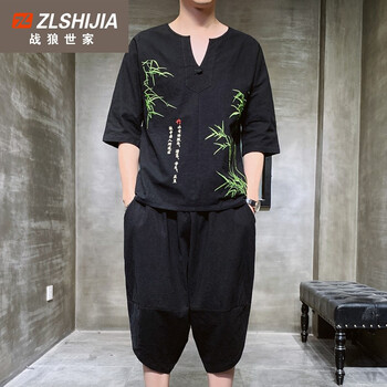 戰(zhàn)狼世家（Z·L·SHIJIA） 短袖 男士T恤 TZ130黑色 