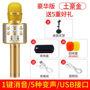 哦優(yōu)  手持 麥克風(fēng) 土豪金支架套餐（店長(zhǎng)力薦）