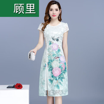 氣質(zhì)，印花連衣裙讓你美翻天