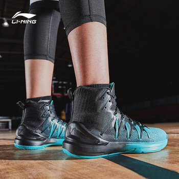 李寧（LI-NING）籃球鞋冰瓷綠/標(biāo)準(zhǔn)黑 