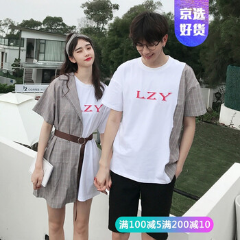 富貴鳥(niǎo)（FUGUNIAO） 拼接，印花 短袖 T恤 女 圓領(lǐng)