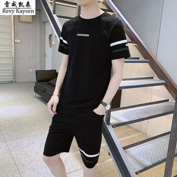 雷威凱森（Revy Kaysen） 短袖 男士T恤 黑色 