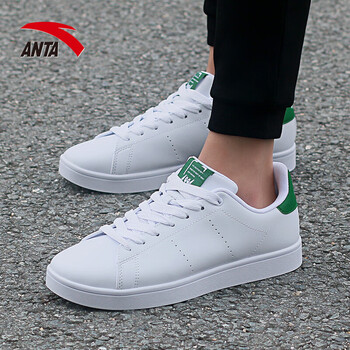 安踏（ANTA）板鞋-5安踏白/綠 39，40.5，40，42.5，41，42，43，44.5