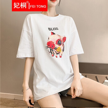 時(shí)尚條紋寬松上衣，清爽又大方