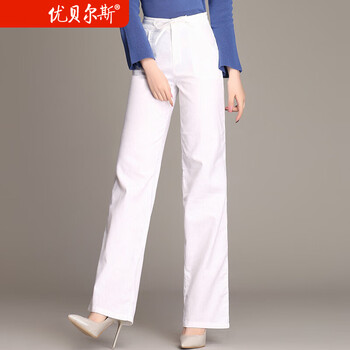優(yōu)貝爾斯（YOUBES） 中腰 闊腳褲 女 長(cháng)褲 休閑褲
